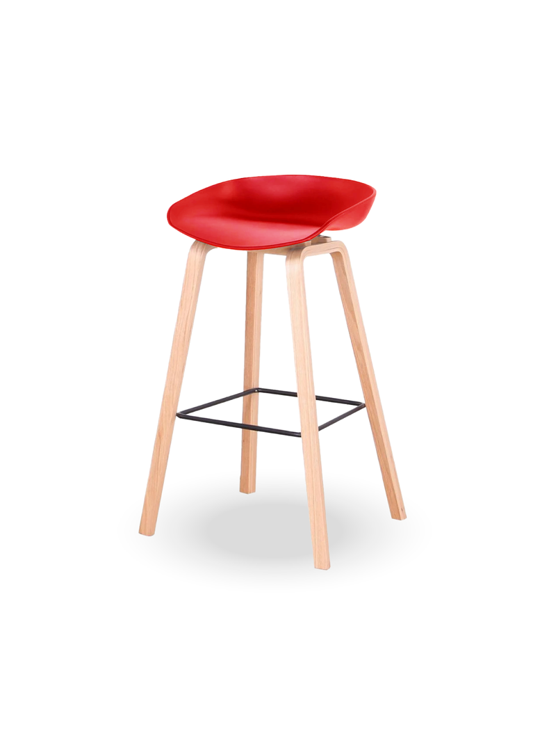 Silla Taburete color Rojo-0