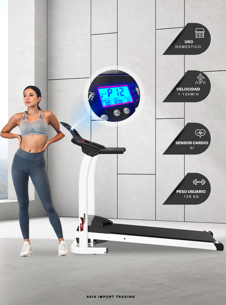 Trotadora TREADMILL II Blanca-1
