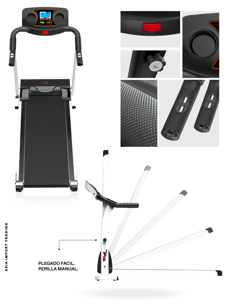 Trotadora TREADMILL II Blanca-2