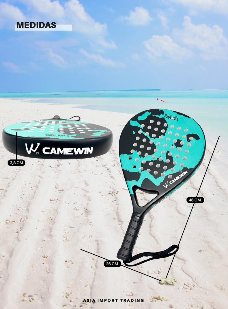 Pala de Padel 4018 Negra con Verde -3