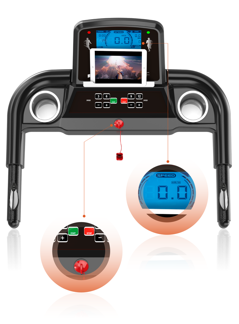 Trotadora TREADMILL T800MN con Masajeador incorporado-2