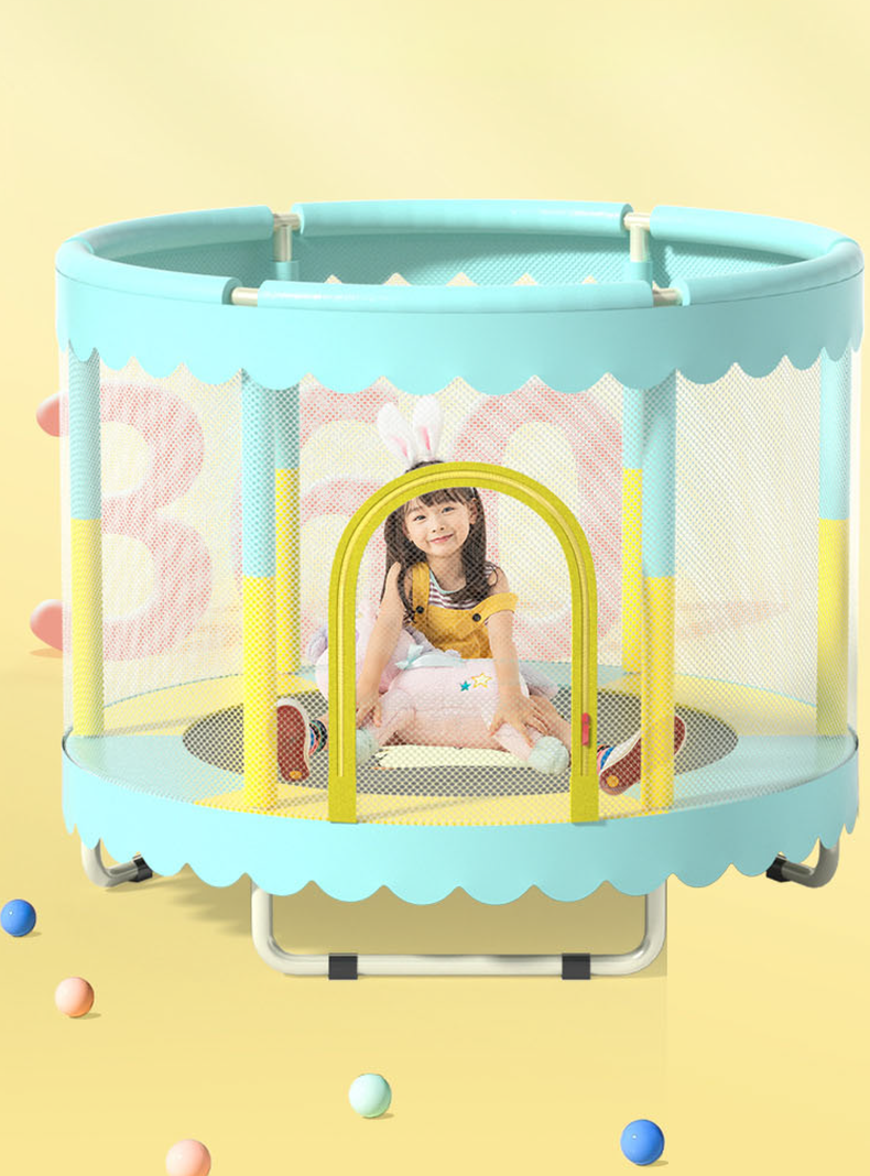 Mini Trampolin Cama Elastica Para Niños 150 cms PWRFitness-2