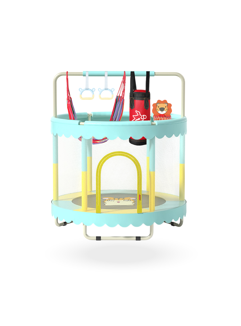 Mini Trampolin Cama Elastica Para Niños 150 cms PWRFitness-4