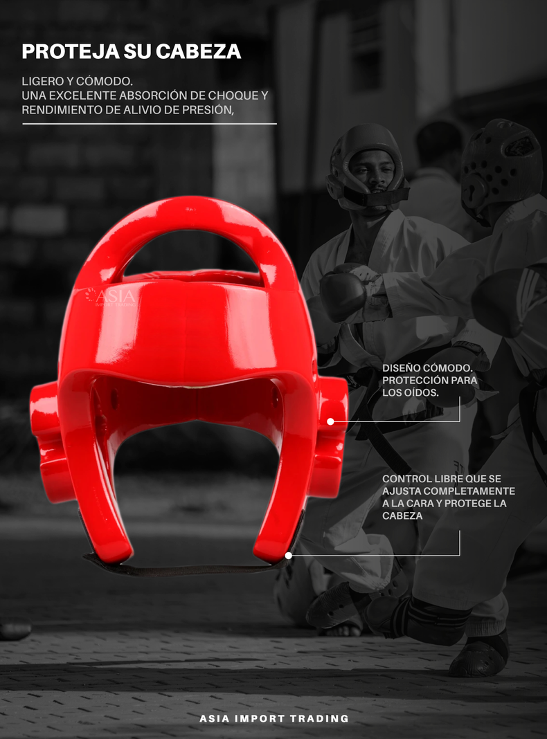 Casco Boxeo Rojo XL-1