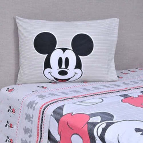Sábana 1.5 Plazas Microfibra Mickey Original-0