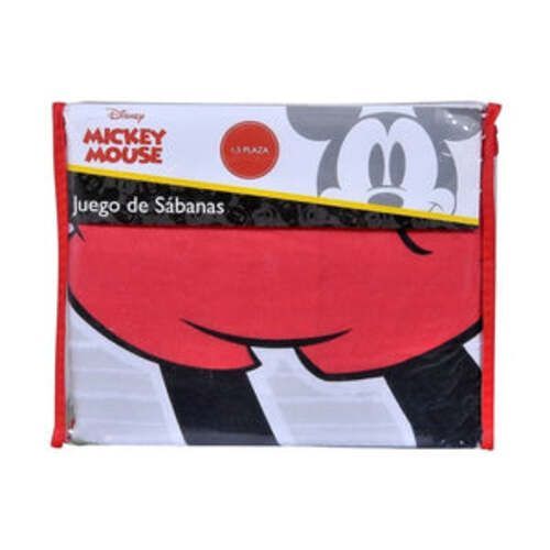 Sábana 1.5 Plazas Microfibra Mickey Original-2