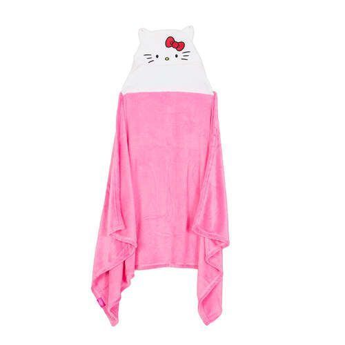 Manta Infantil Capucha 3D Kitty-0