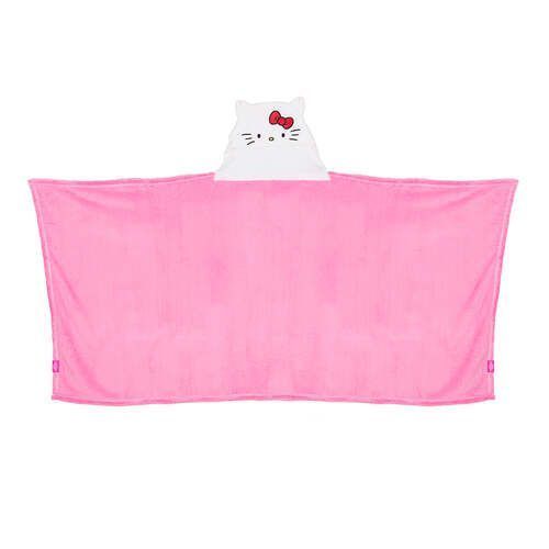 Manta Infantil Capucha 3D Kitty-1