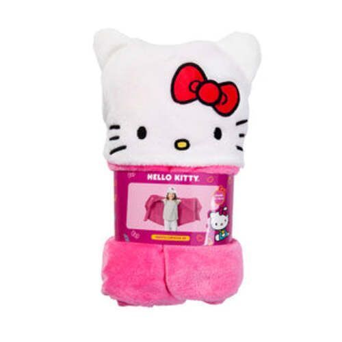 Manta Infantil Capucha 3D Kitty-2