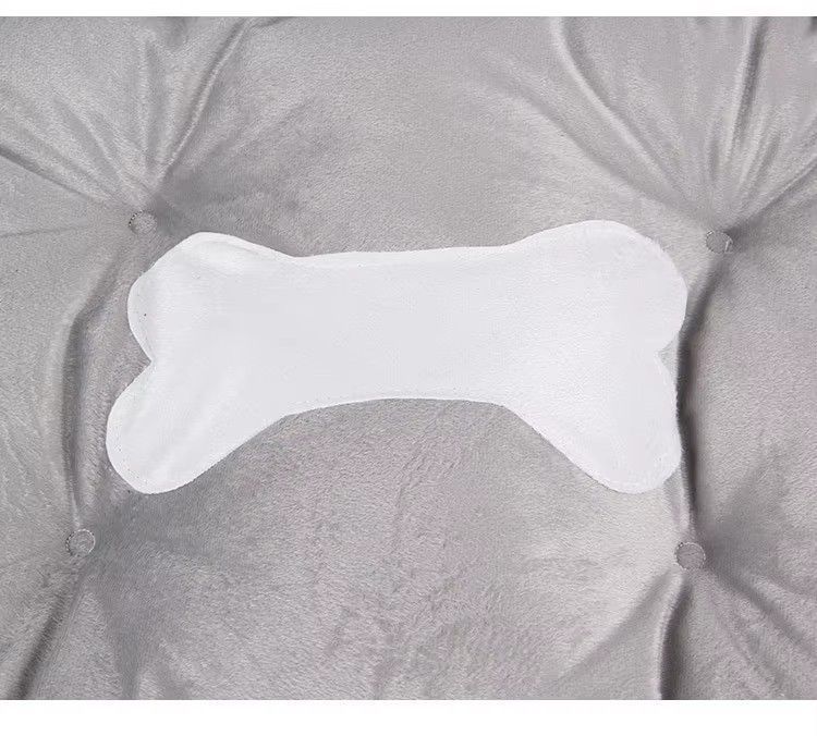 Cama Ortopédica para Perros 70x55cm Negro-gris-3