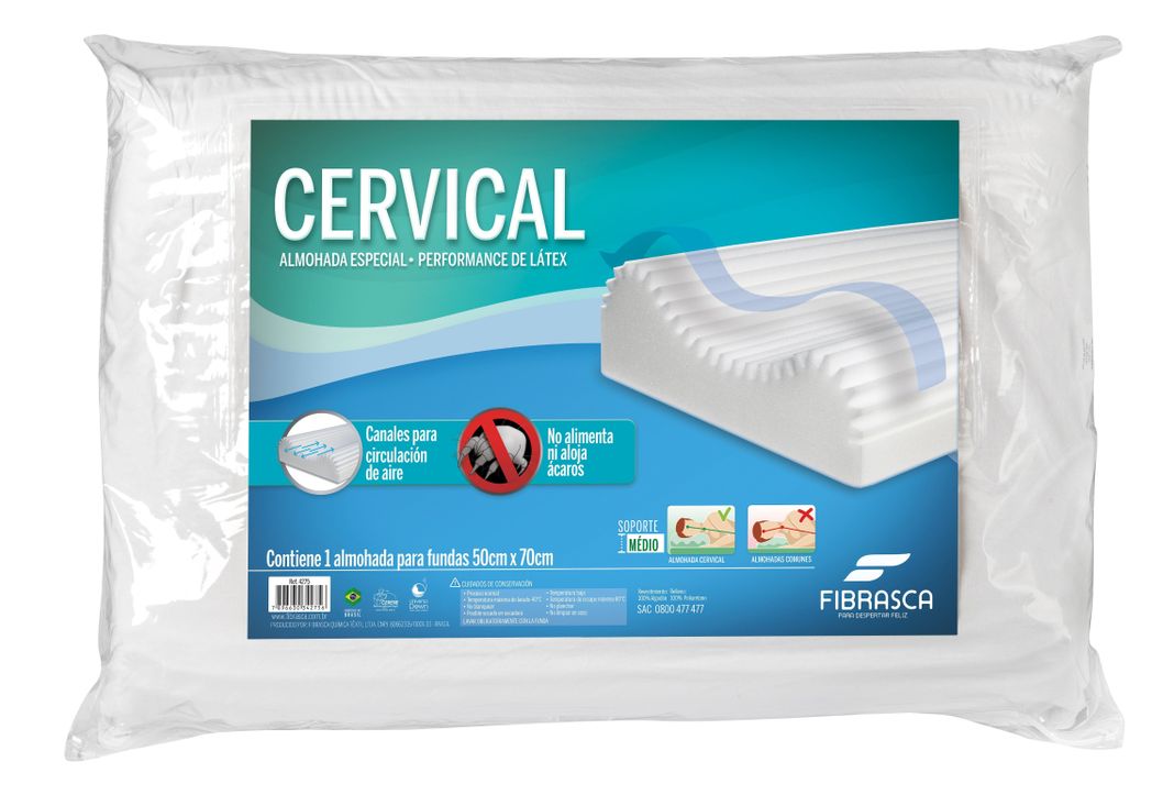 Almohada Cervical Ortopédica Fibrasca-0