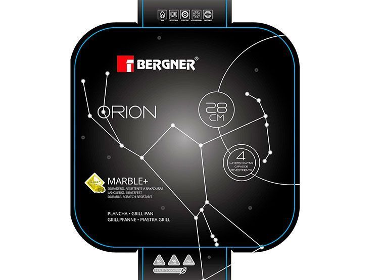 Grill Bergner Orion 28 Cm Aluminio Forjado-0
