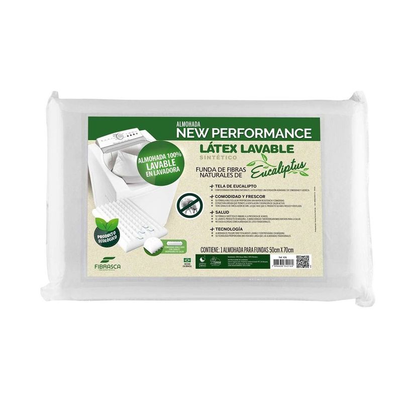 Almohada Látex Lavable Eucaliptus Fibrasca-0