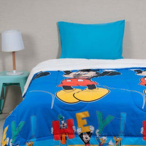 Plumón Infantil Sherpa  ¡Perfecto para Noches Frías! Mickey Mause-1