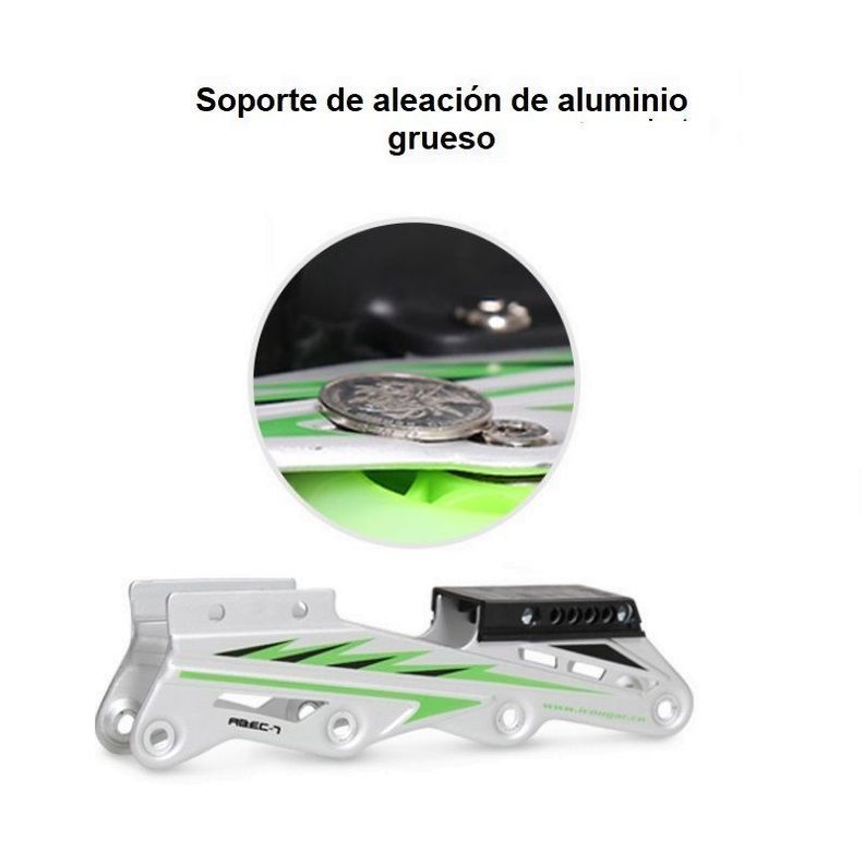 Patines LED Roller + Accesorios Rosado-2