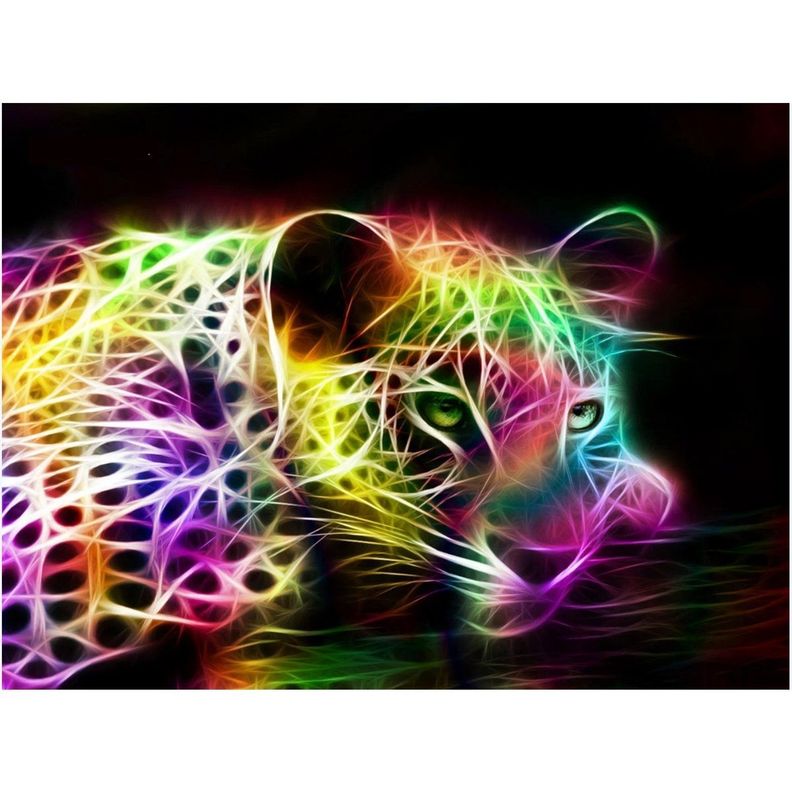 Kit Pintura de Diamante Leopardo-0