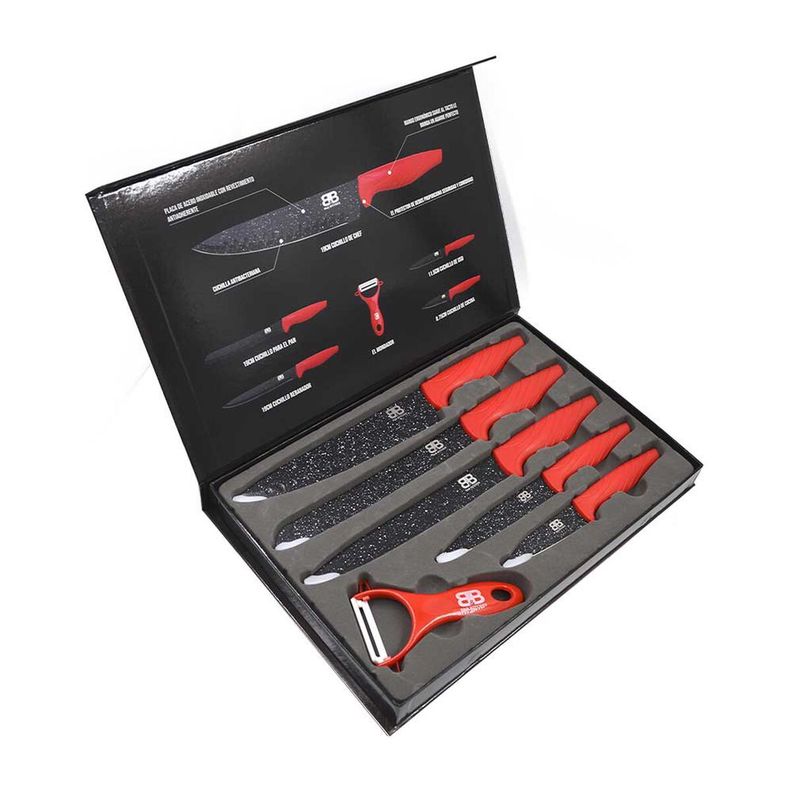 Set 5 Cuchillos de Cocina + pelador B&B Kitchen BB-5072-3