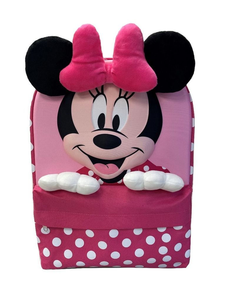 Mochila Infantil Minnie Fucsia con Manitos 3D-0