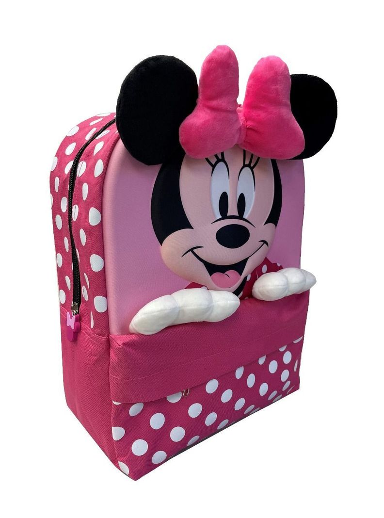 Mochila Infantil Minnie Fucsia con Manitos 3D-3