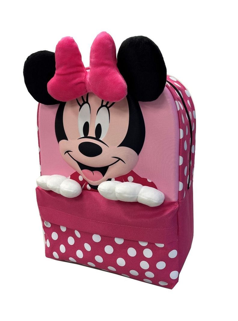 Mochila Infantil Minnie Fucsia con Manitos 3D-2