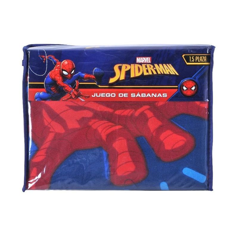 Juego de Sábanas Infantiles Microfibra 1.5 Plazas Spider Man-2