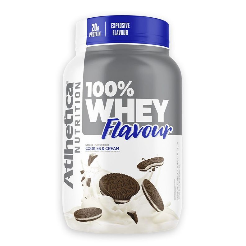 PROTEÍNA 100% WHEY FLAVOUR - 2 LIBRAS - COOKIES & CREAM-0