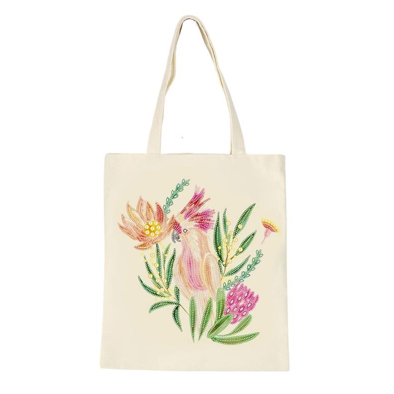 Tote Bag Pintura con Diamantes - Flores-0