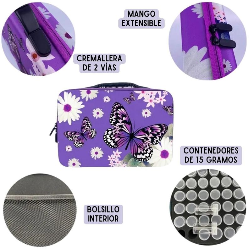 Maleta Diamond Painting 60 piezas + Herramientas-2