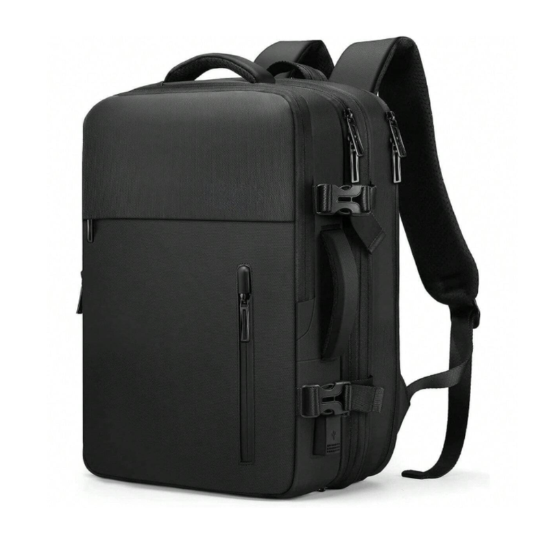 Mochila Back Pack Expandible Para Viajes en Avion-0