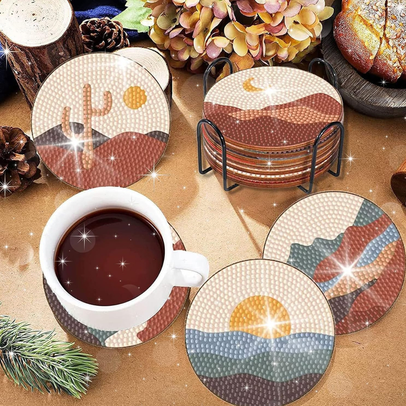 Posavasos Pintura con Diamantes - Paisajes-1