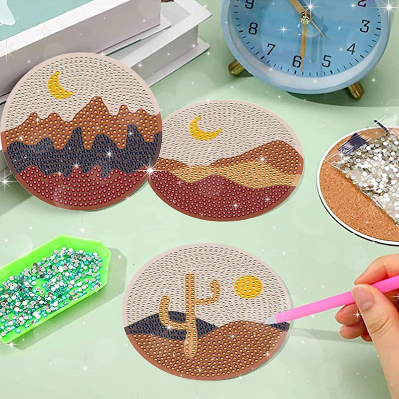 Posavasos Pintura con Diamantes - Paisajes-2
