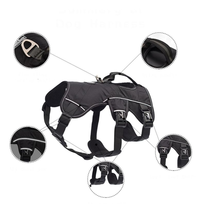 Arnés Táctico Para Perro Mediano-3