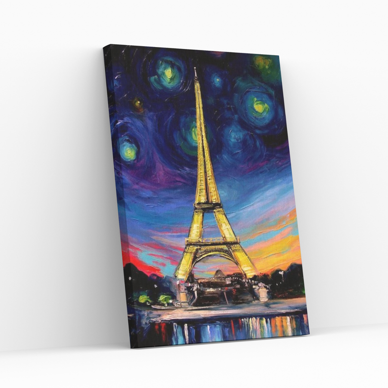 Pintura con Diamantes Paris Van Gogh - Diamond Painting 20x30 CM-0