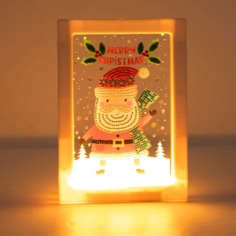 Pintacon Diamantes led en marco para niños Viejito Pascuero-1