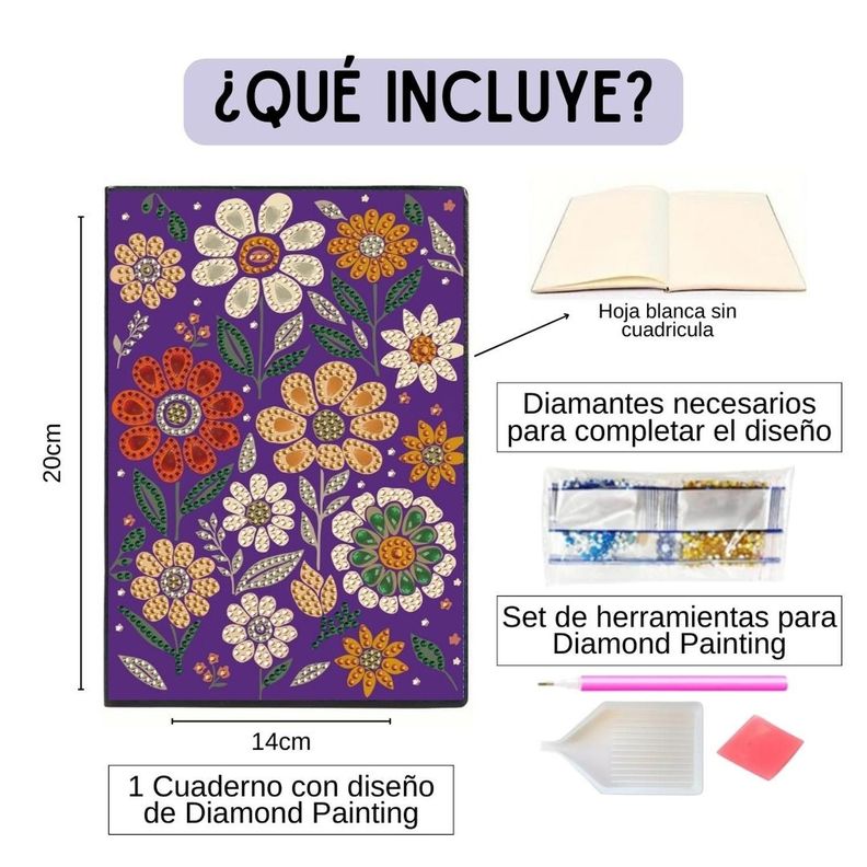 Cuaderno Diamond Painting - Flores de Otoño-1