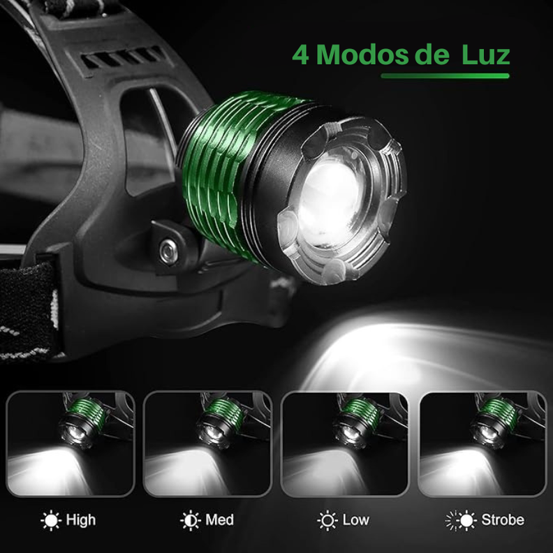 Linterna Frontal Zoom IPX68 3000 Lúmenes-6