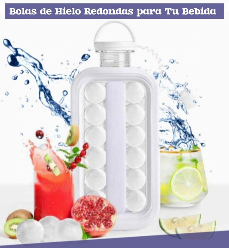 MOLDE HIELO EXPANDIBLE FORMA BOTELLA ESFERAS BOLAS HIELO-2