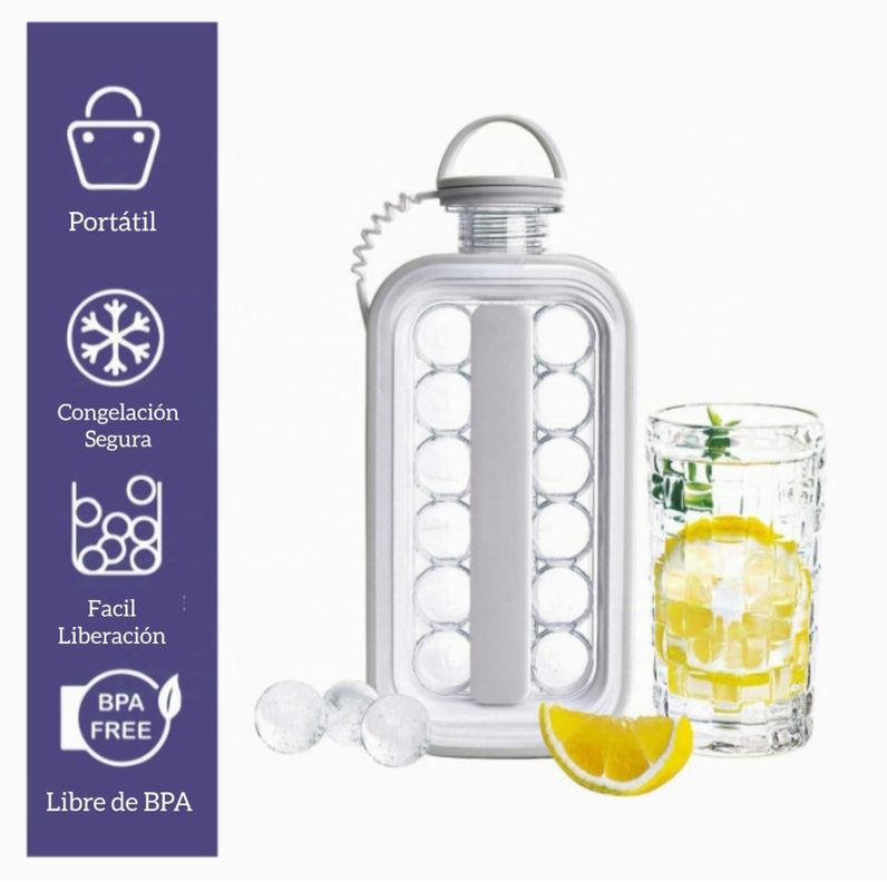 MOLDE HIELO EXPANDIBLE FORMA BOTELLA ESFERAS BOLAS HIELO-4