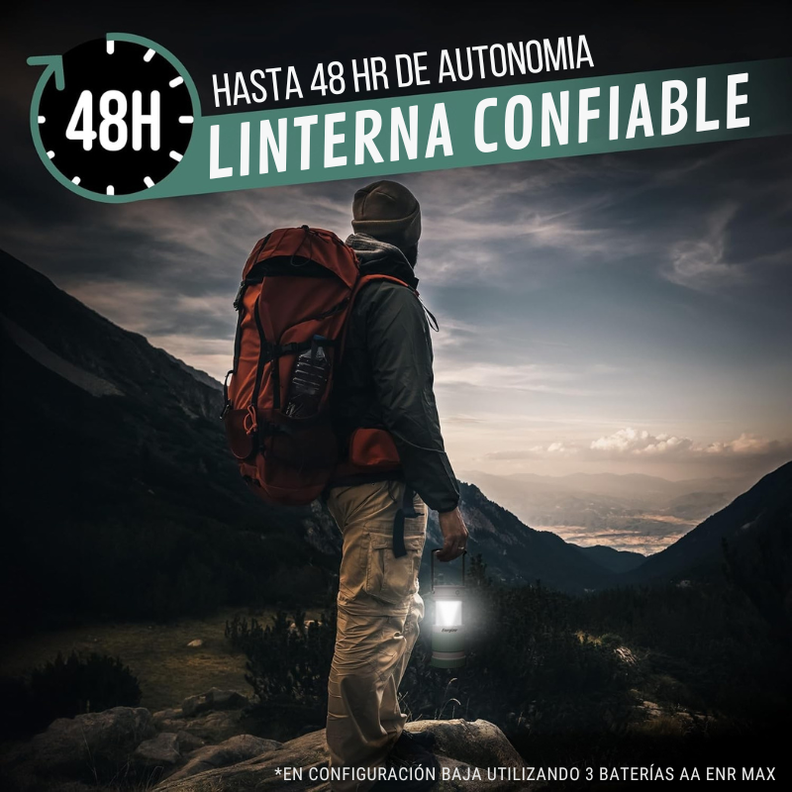 Foco Solar Recargable Hibrido Energizer Ipx4 500 Lumens-3