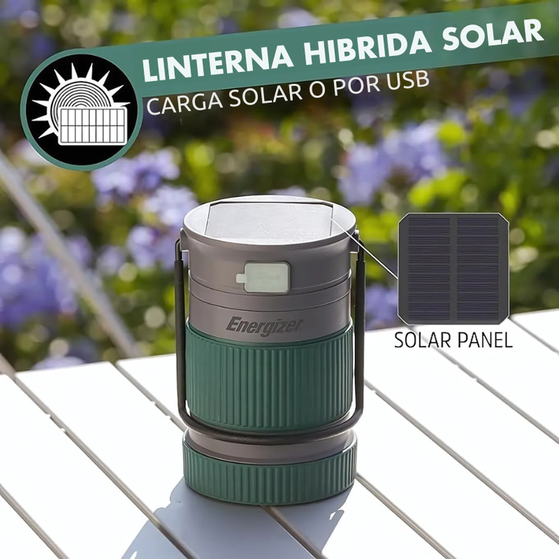 Foco Solar Recargable Hibrido Energizer Ipx4 500 Lumens-4