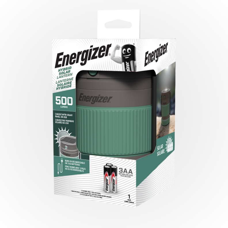 Foco Solar Recargable Hibrido Energizer Ipx4 500 Lumens-5