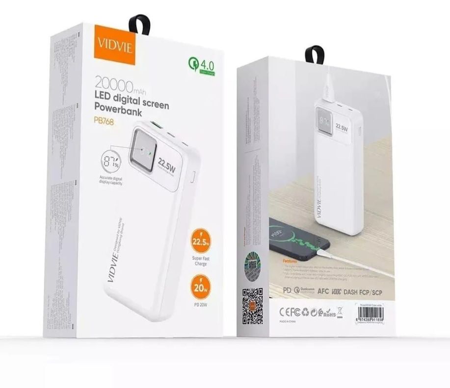 CARGADOR BATERÍA EXTERNA DIGITAL PORTÁTIL ULTRA RÁPIDA 20000 MAH-5