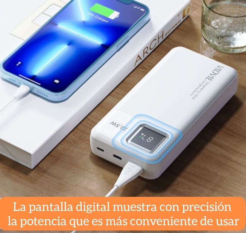 CARGADOR BATERÍA EXTERNA DIGITAL PORTÁTIL ULTRA RÁPIDA 20000 MAH-2
