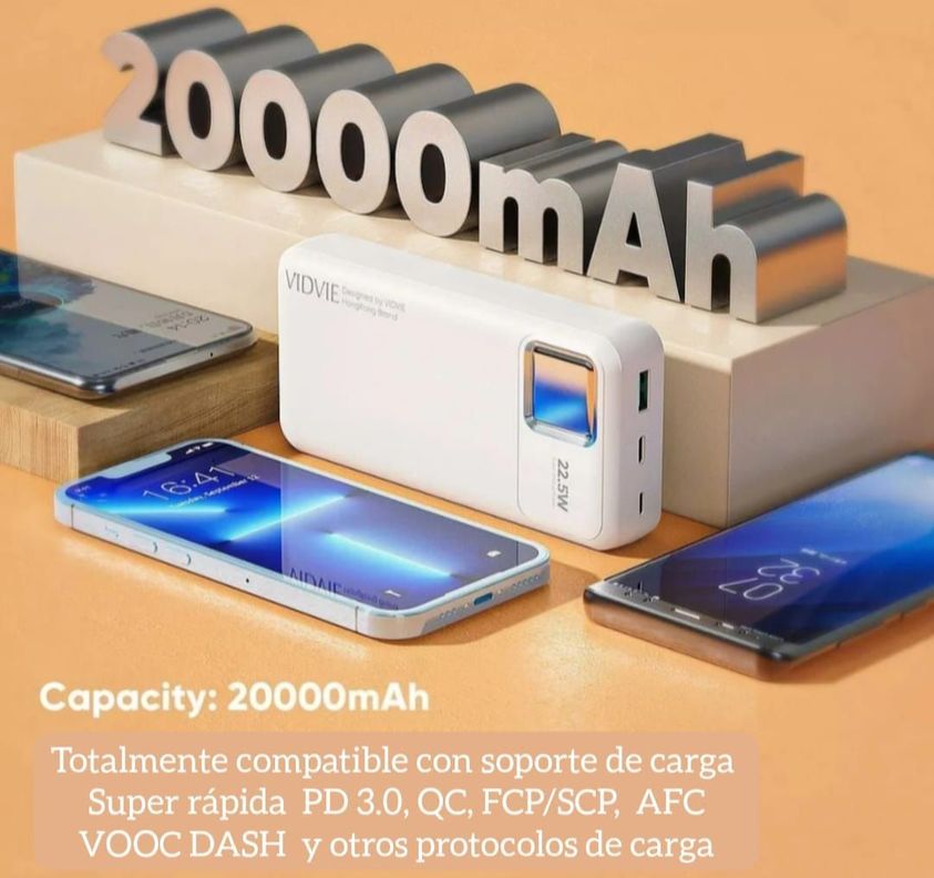 CARGADOR BATERÍA EXTERNA DIGITAL PORTÁTIL ULTRA RÁPIDA 20000 MAH-4