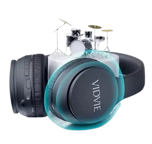 AUDÍFONOS BLUETOOTH WIRELESS HEADPHONE SUPER BASS - VIDVIE-3