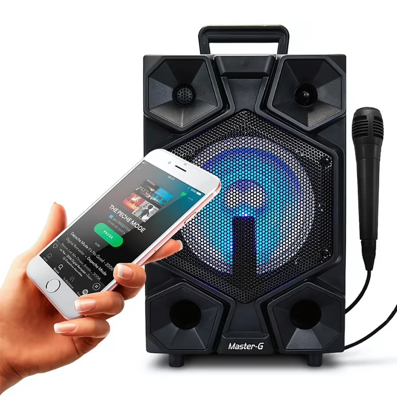 Parlante Karaoke + Micrófono 20 W Master-G-4