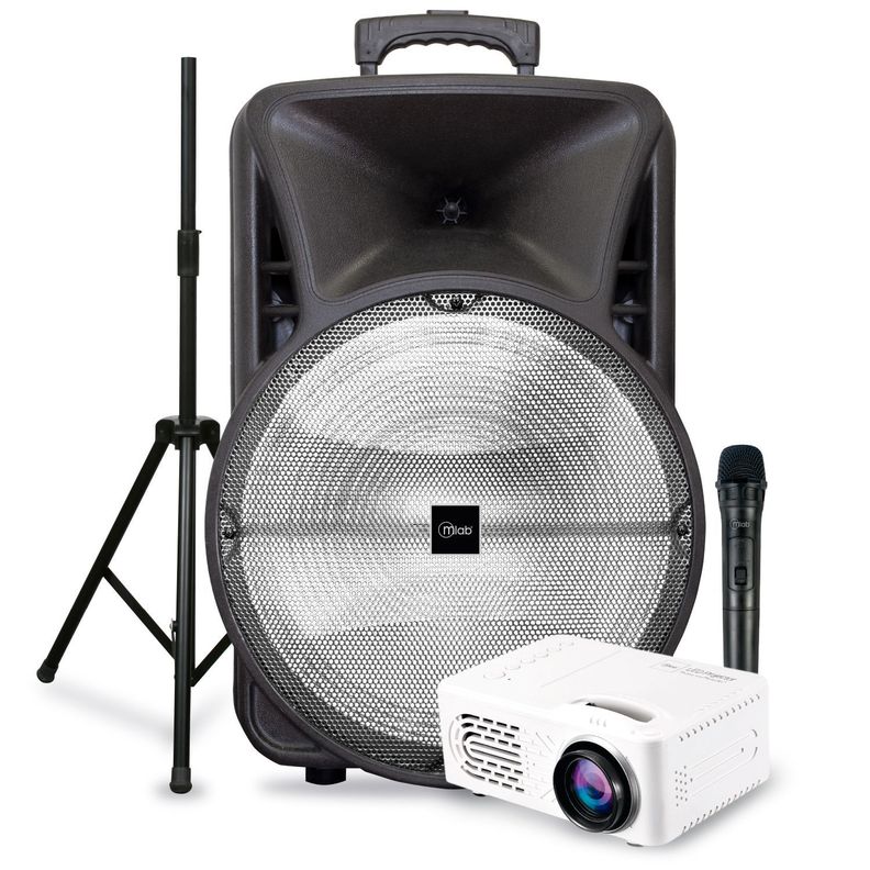 Parlante HeavyBass2 Mlab TWS + Proyector HQ-0