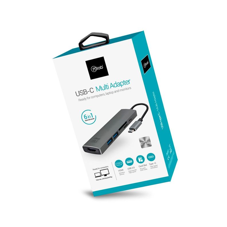ADAPTADOR TIPO-C MULTIPUERTOS HUB-1