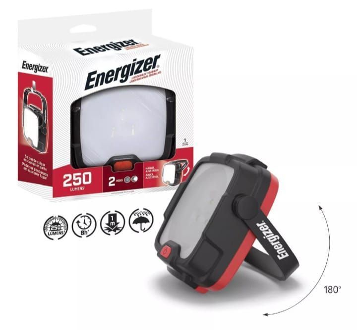 LINTERNA FOCO DE TRABAJO POTENTE 250 LÚMENES IPX4 ENERGIZER-3