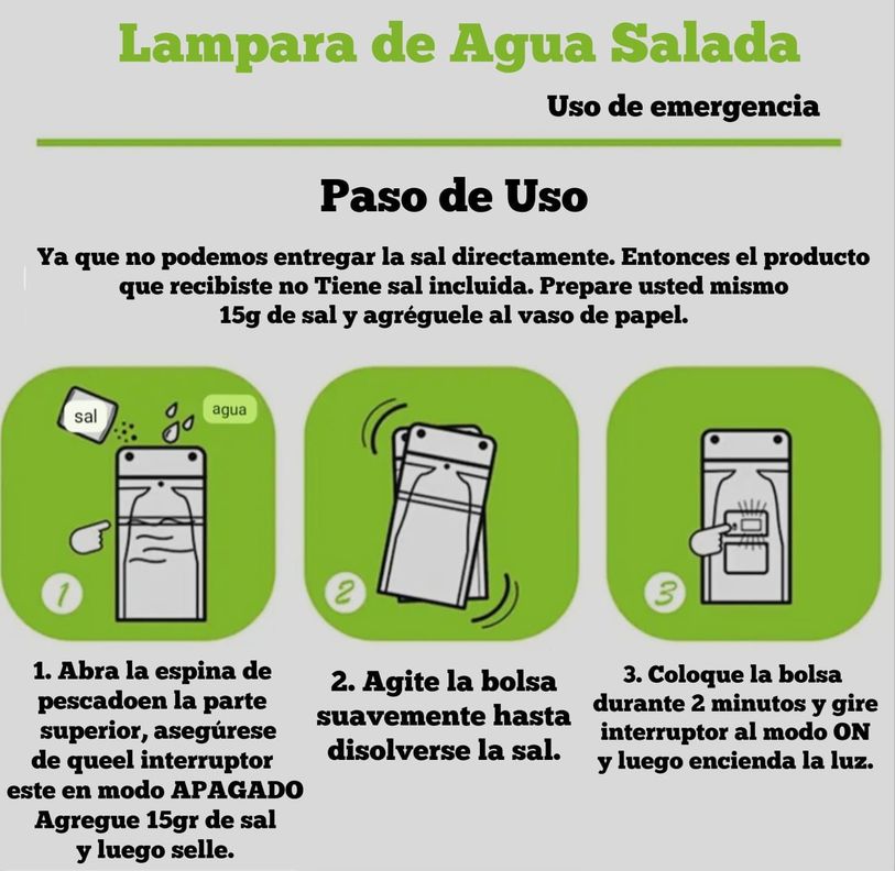 LINTERNA DE AGUA SALADA LUZ LED DE EMERGENCIA PARA ACAMPAR-3
